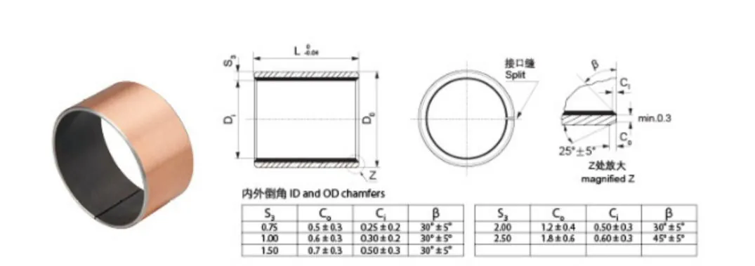 Sf1/Sf2 Bushing Self-Lubricating Du Bushing Oil-Free Sliding Bearing Bushing