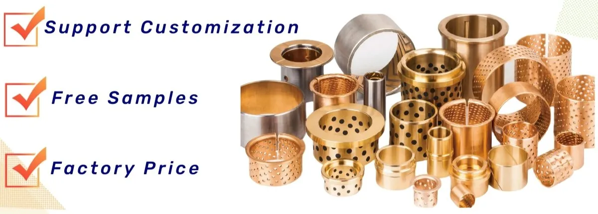 Flange Bronze Bush Cusn8p Wb-Wf 802 Bronze Bearing with Collar, Fb092 Flanged Bronze Bush Bearing